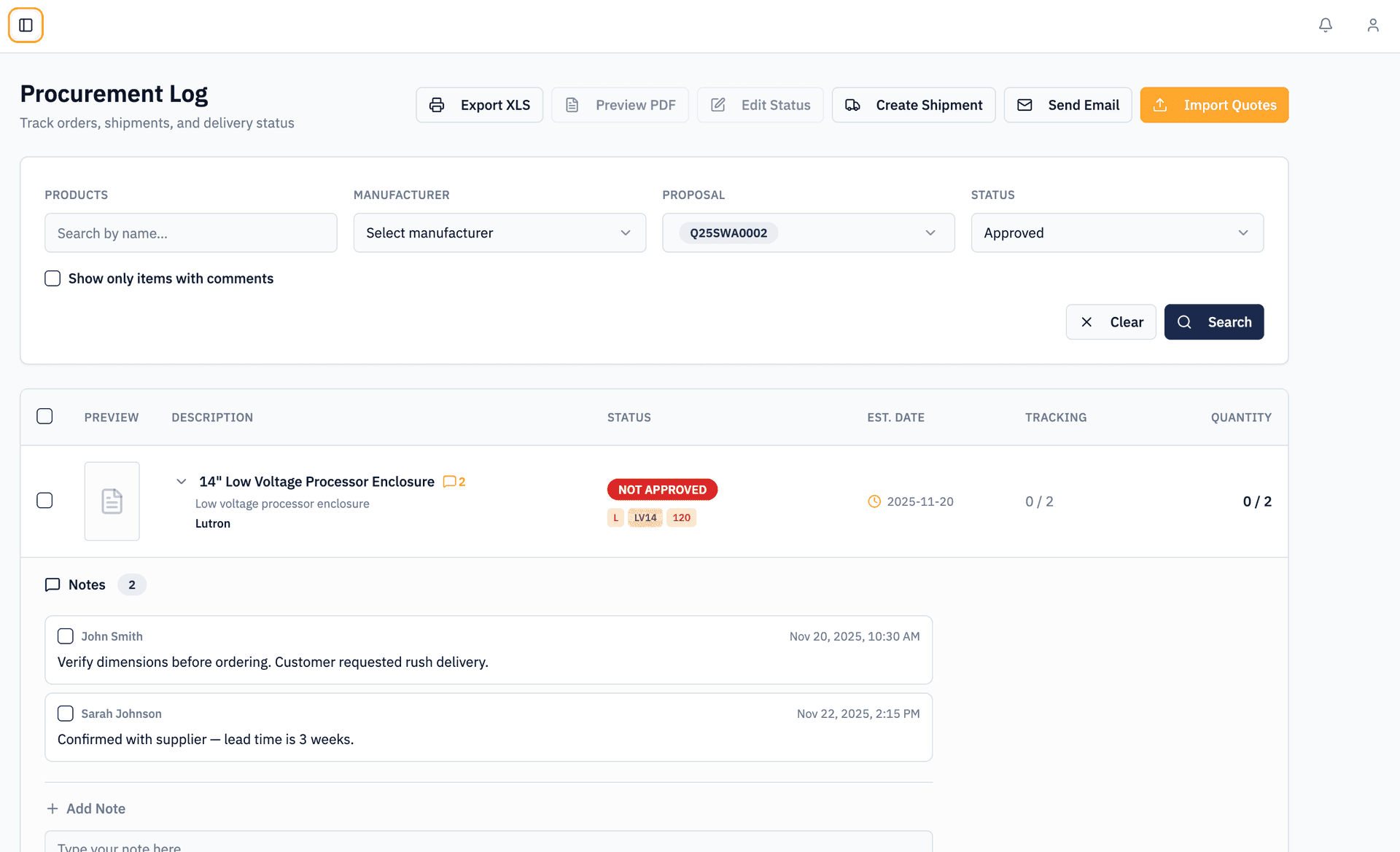 Track Every Order from Approval to Delivery